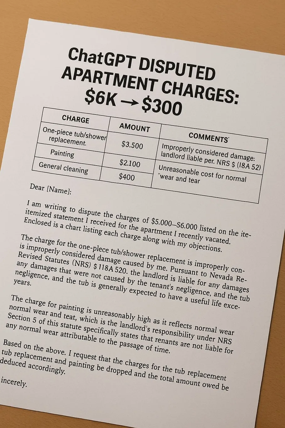 Illustration for “How ChatGPT cut a $6,000 landlord claim to $300”