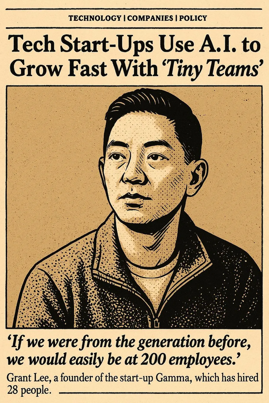 Illustration for “How Gamma reached 50 million users with 28 employees”