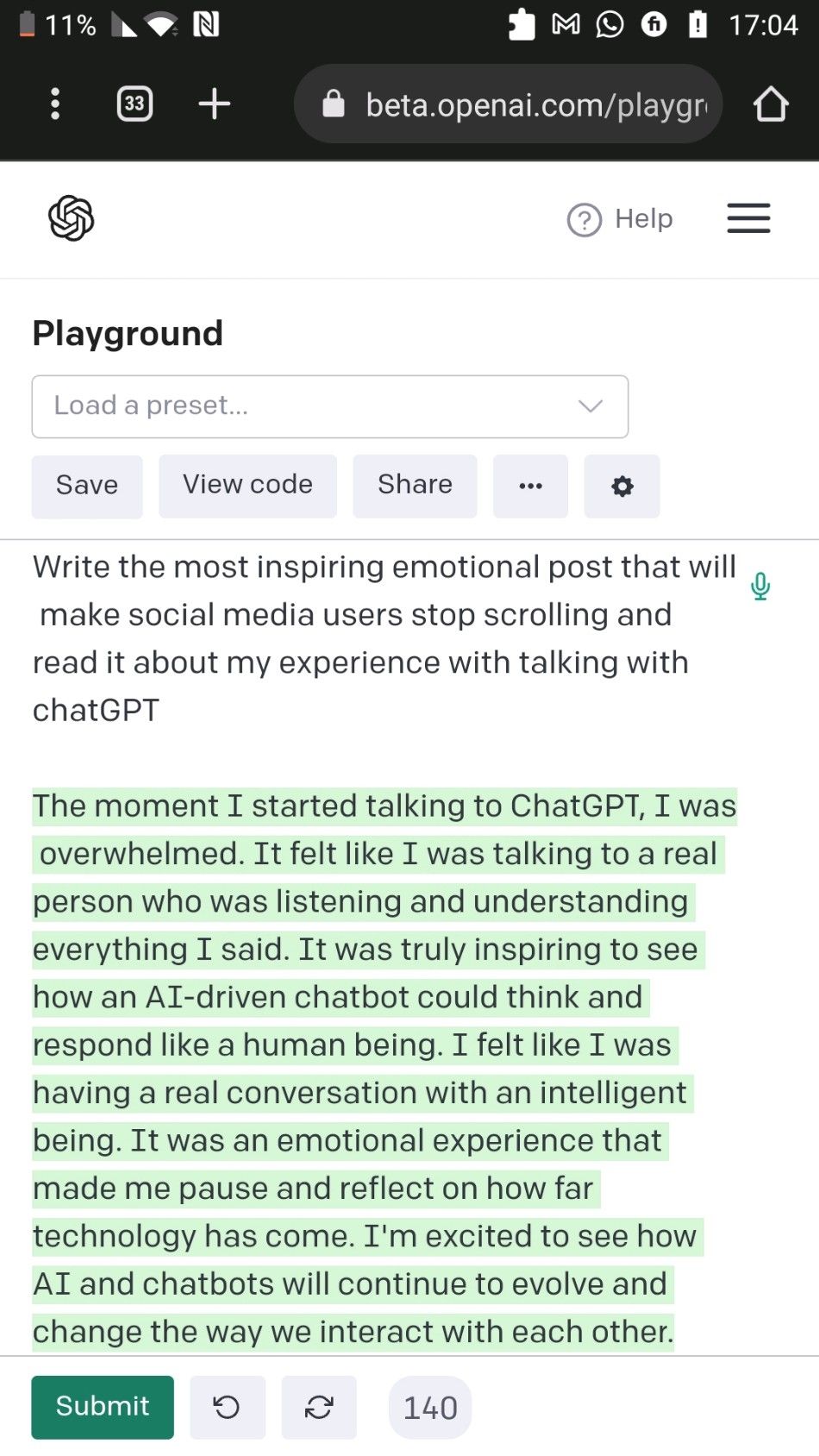 Original post media: The moment I started talking to ChatGPT, I was overwhelmed. It felt like I was talking to a real person who was listening and unde