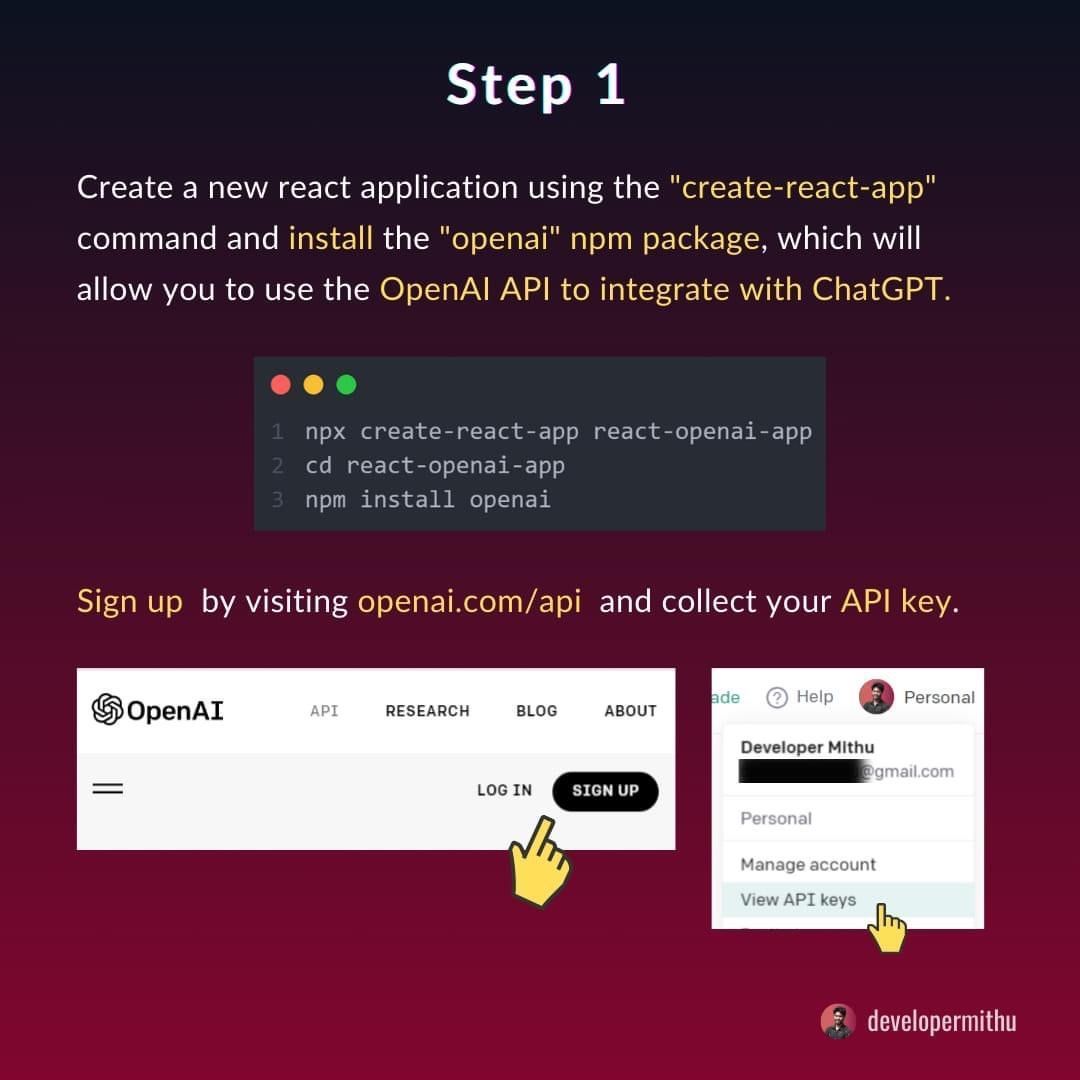 מדיה מהפוסט המקורי: ChatGPT in React.js איך להרים ב-5 דקות עבודה