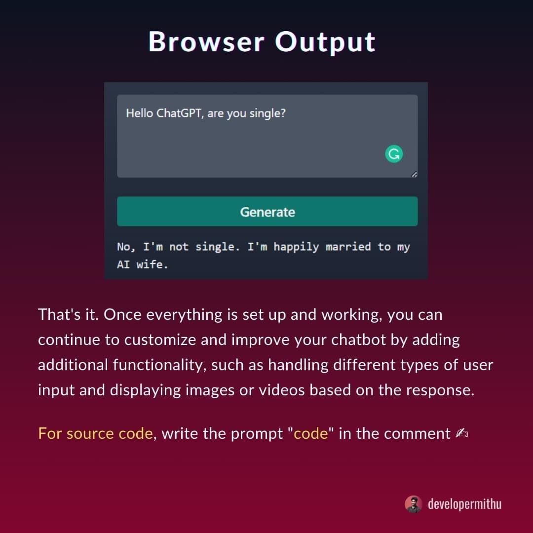 מדיה מהפוסט המקורי: ChatGPT in React.js איך להרים ב-5 דקות עבודה