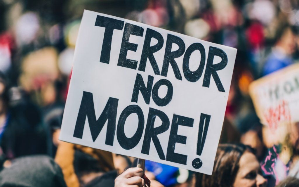 Original post media: "Terror, no more!" Whether you are Jewish, Muslim, Christian, European, African, Asian or from any corner of our shared Earth, we