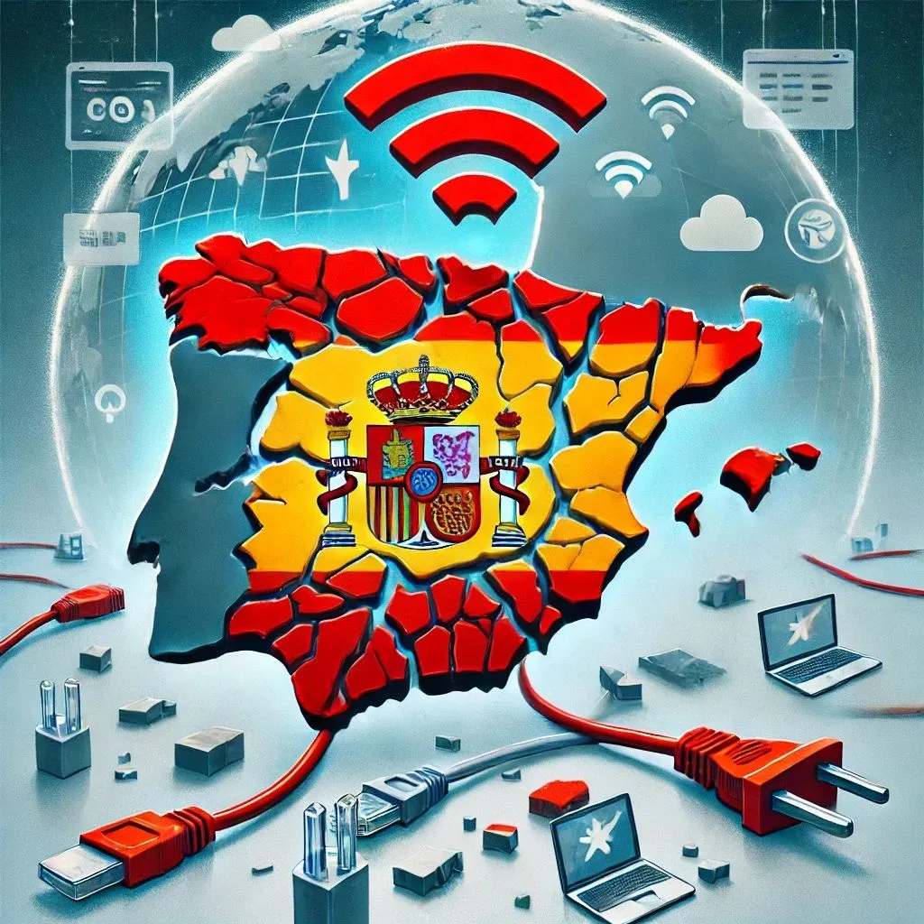 Illustration for “Spain's piracy block cut off legitimate internet services”