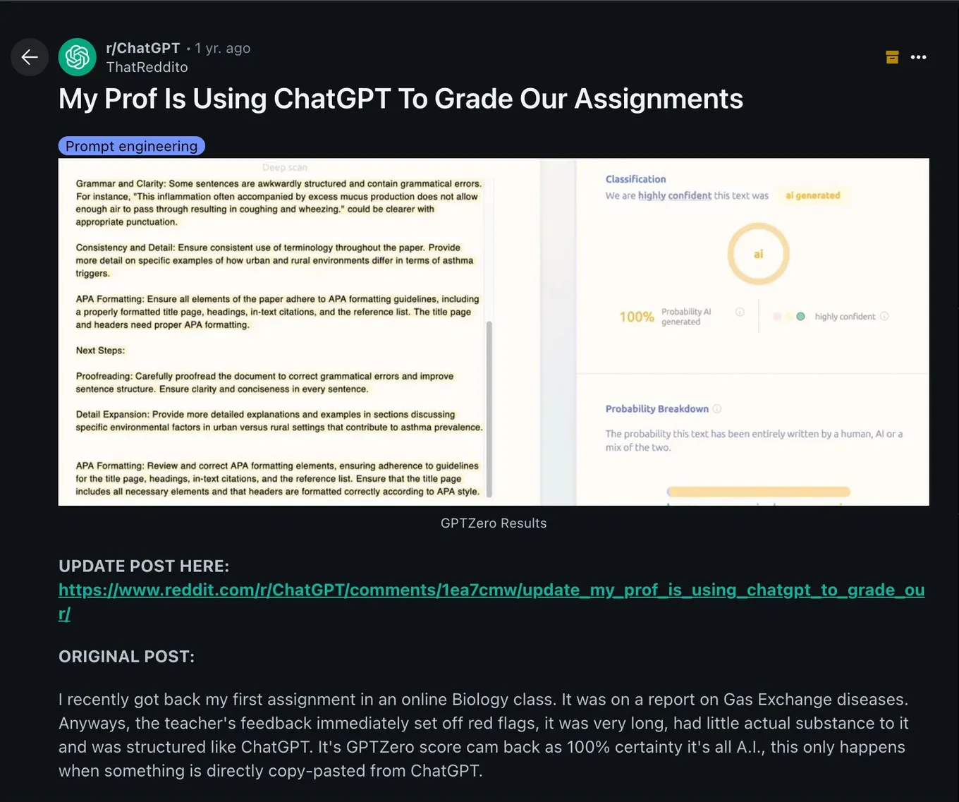 Illustration for “When AI writes the assignment and grades it”